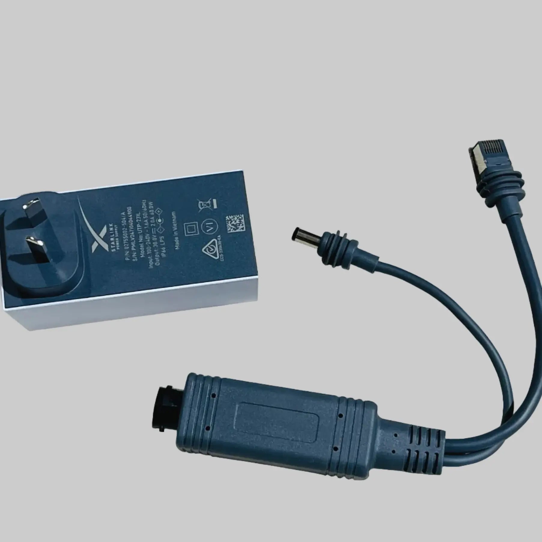 DC 2.1 Plug and RJ45 PoE Splitter & Combiner for Starlink Mini – Flexible Power and Ethernet Solution SpaceTek - Starlink Mounts & Accessories