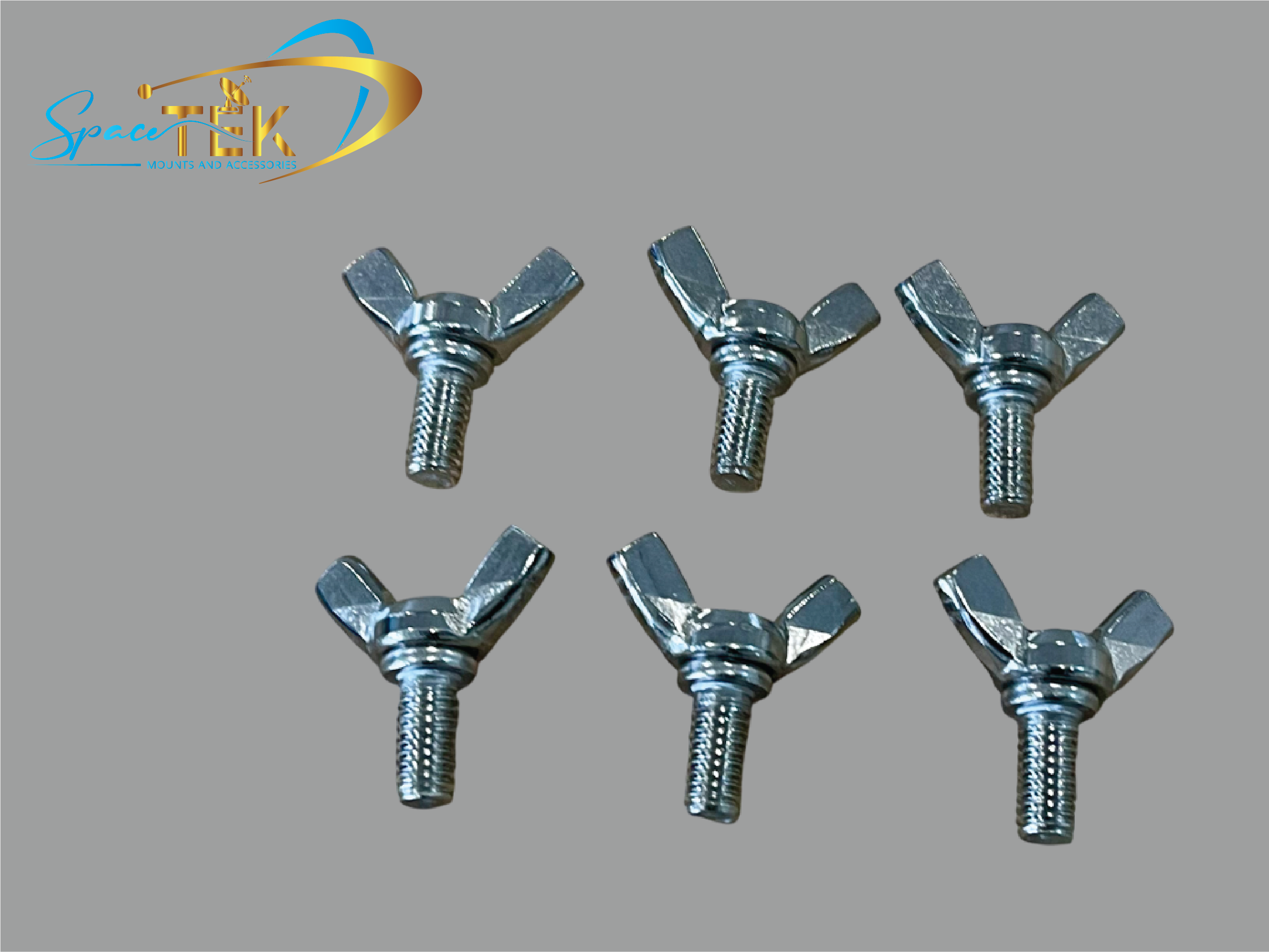 Stainless Steel Winged Bolts (M6 x 12mm) – Compatible with Starlink Mini and Gen 3 Basic In-Motion Mounts