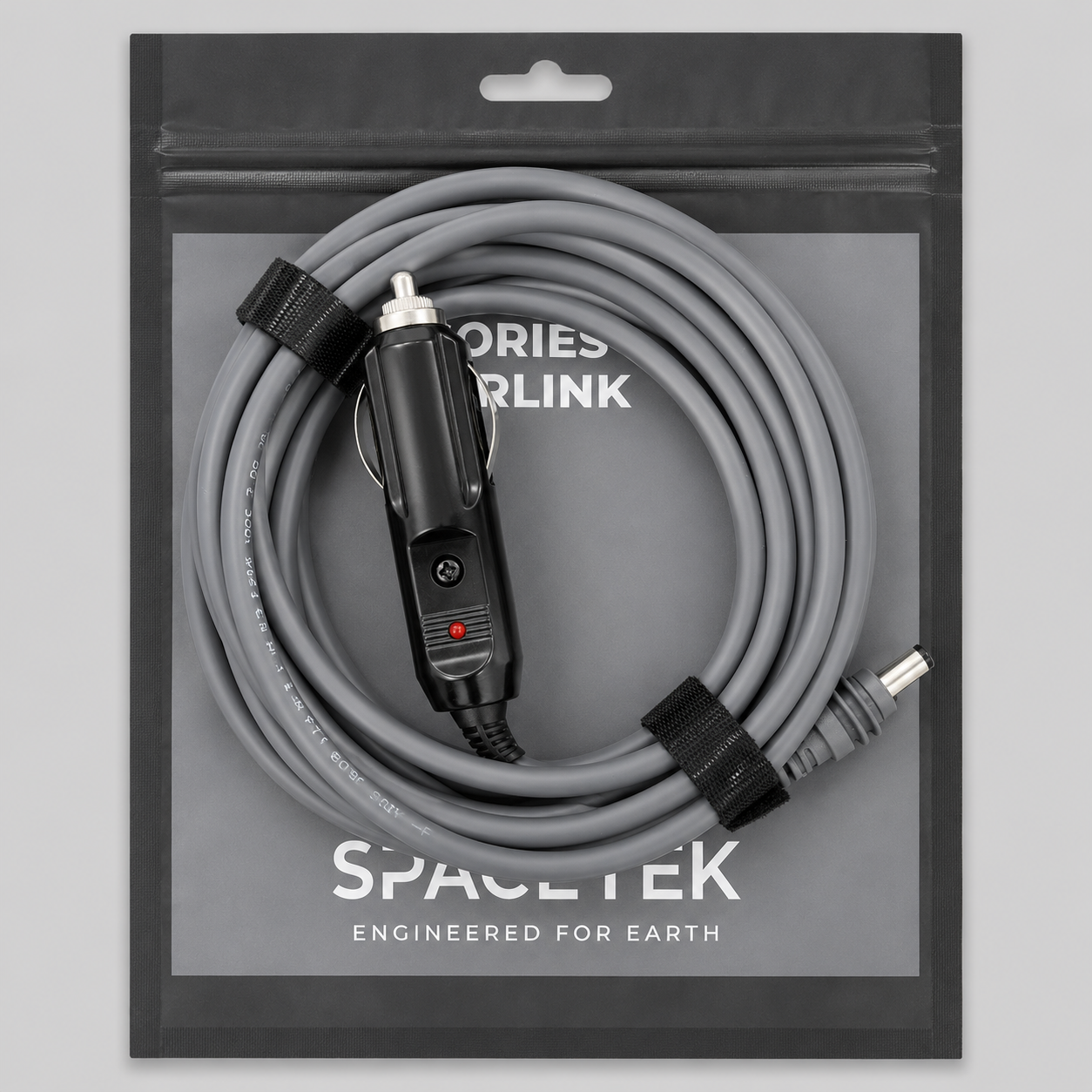 Starlink Mini Cig power adaptor cord in 3m with light in retail packaging