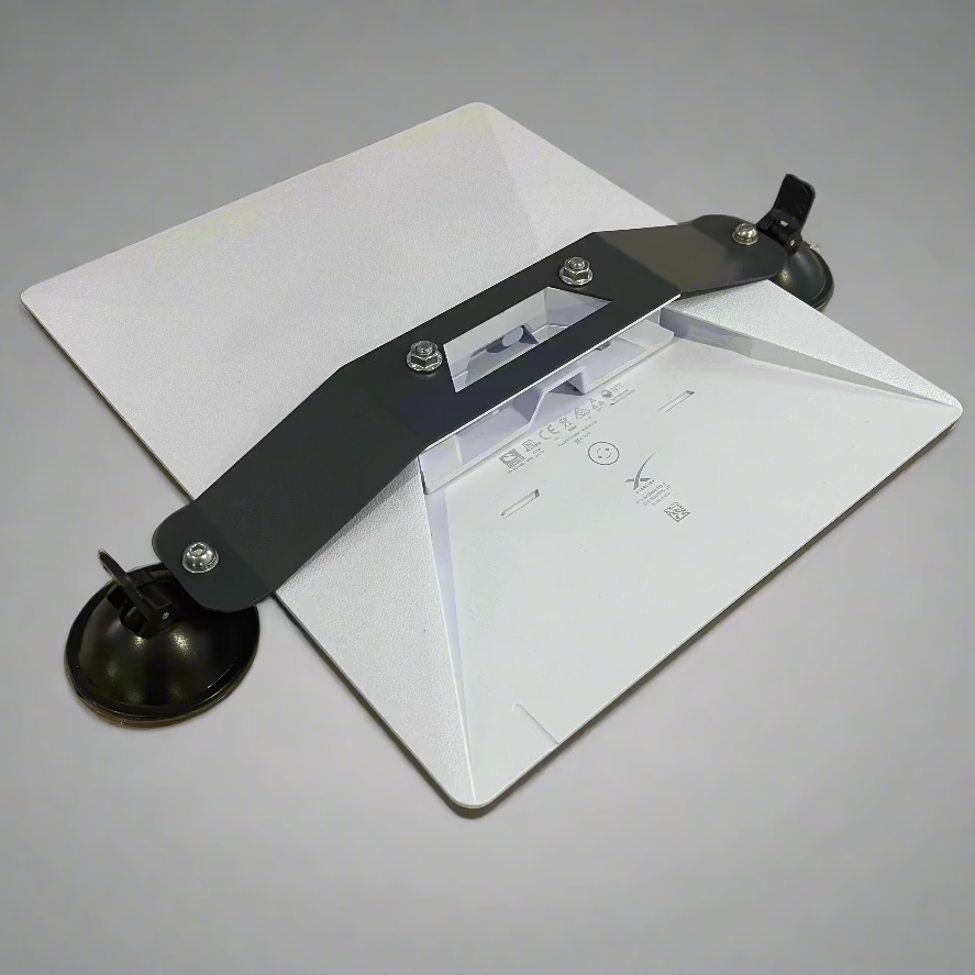 Starlink Mini Suction Cup Windscreen Mount – High-Adhesion Glass Mount rear view attached to Mini