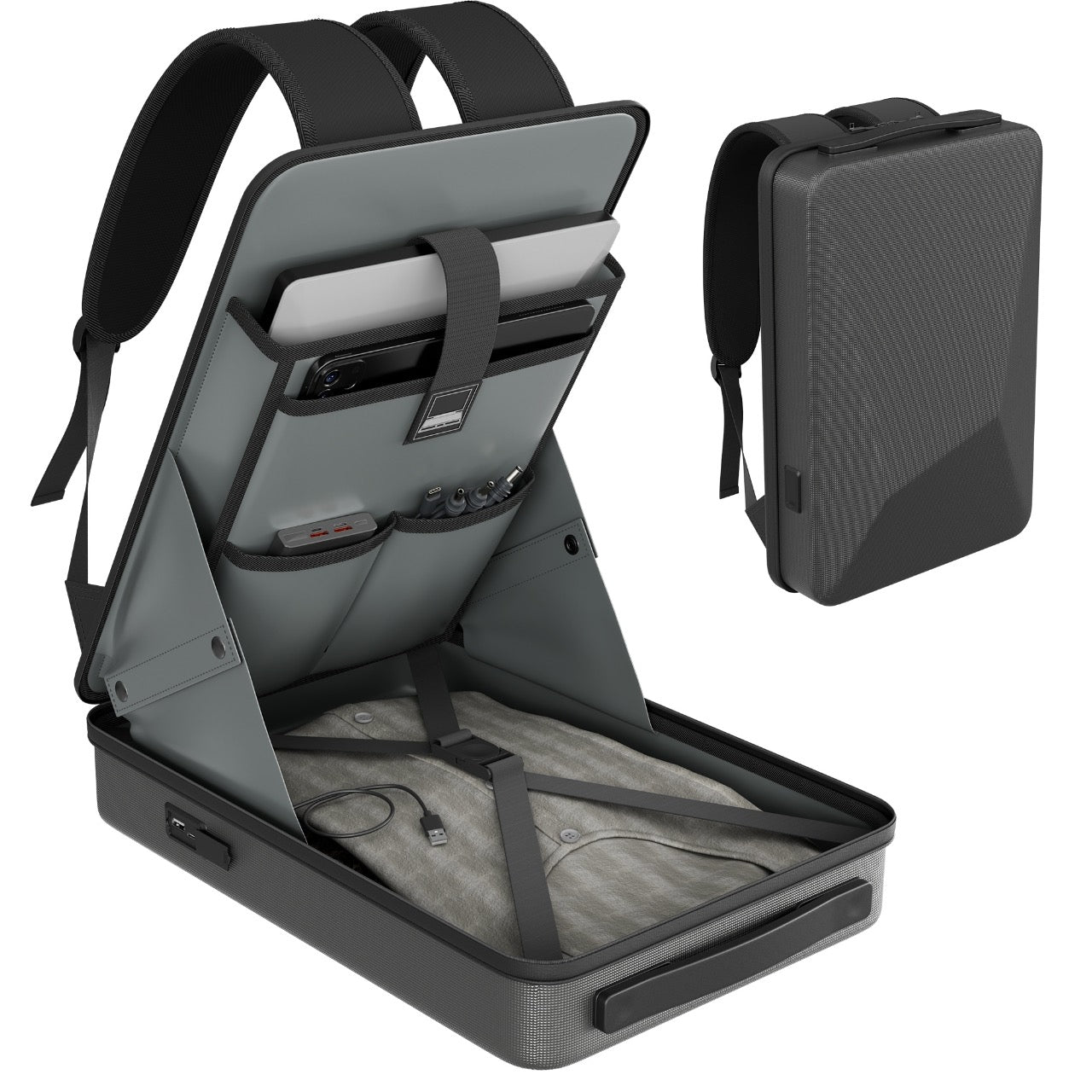 Durable Lightweight Backpack for Starlink Mini – Organised Storage with Foam Compartments SpaceTek - Starlink Mounts & Accessories