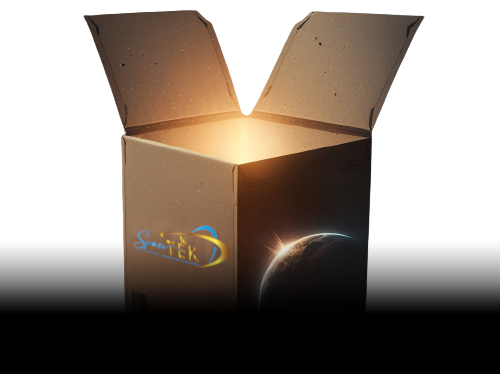 spacetek logo on box