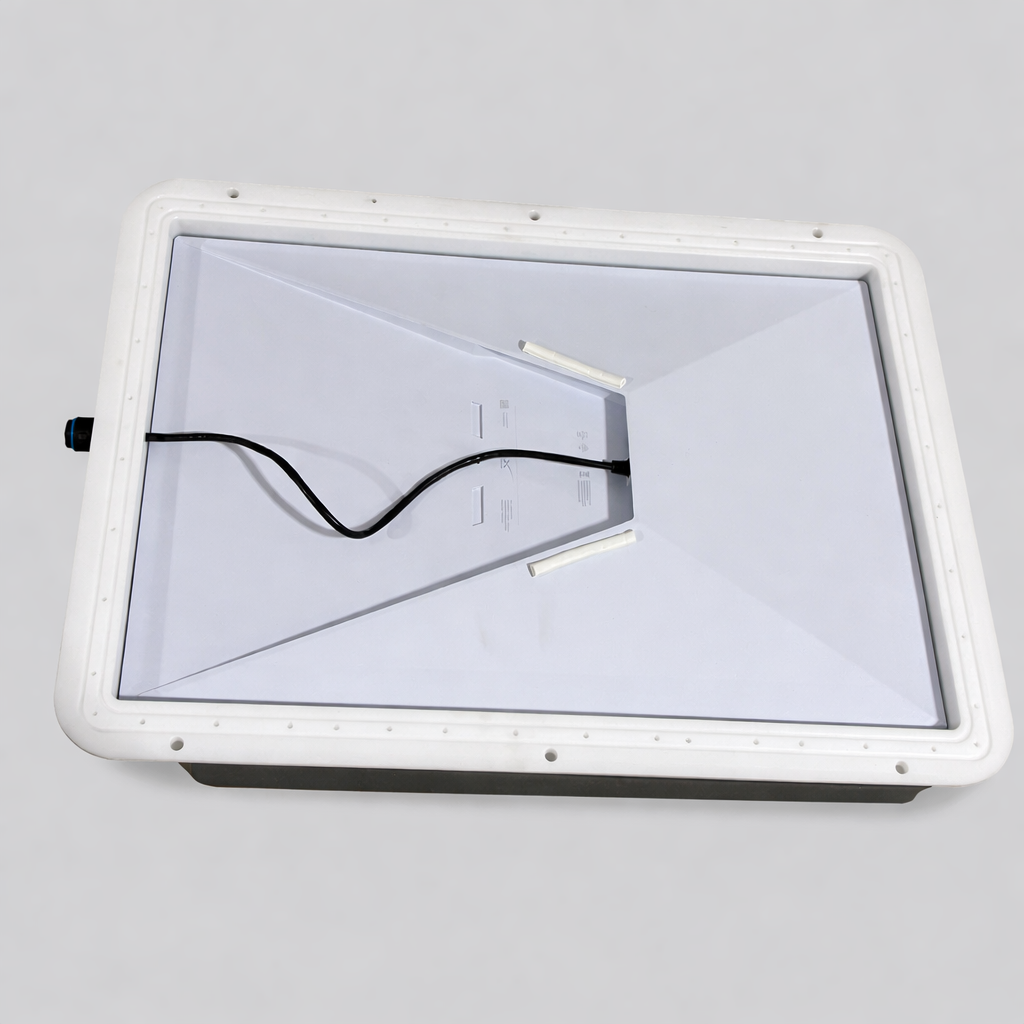 Interior view of the Gen 3 V-Cell rugged enclosure showing cable routing and internal mounting structure.