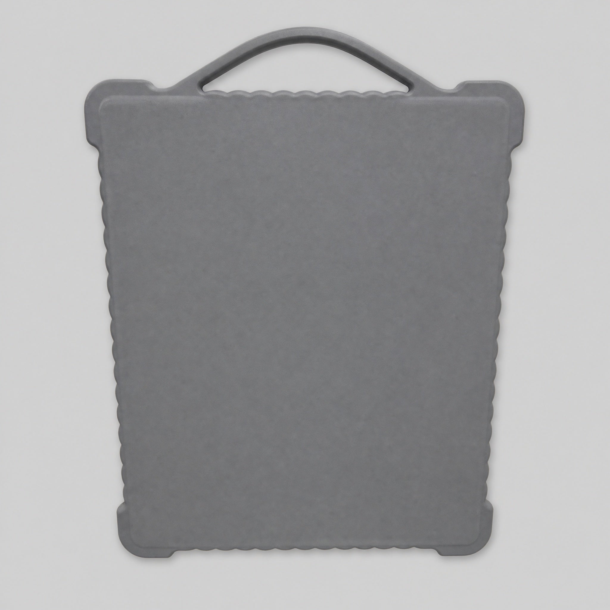 Grey silicone Starlink Mini protective cover with integrated carry handle for travel and everyday protection.