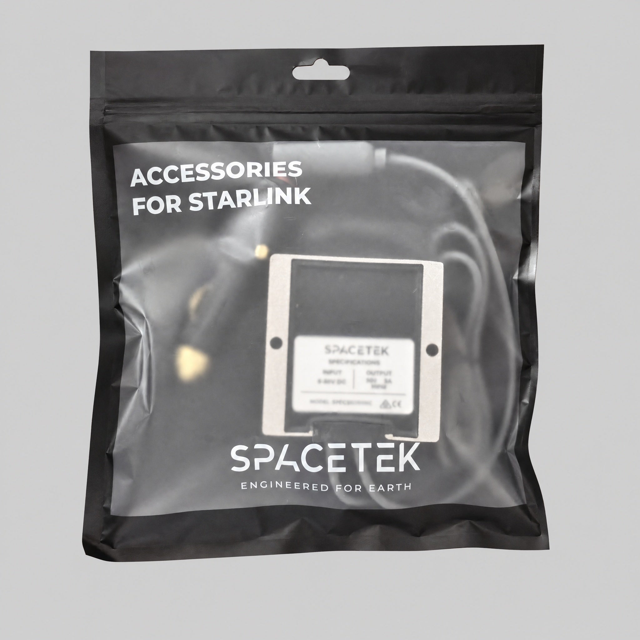 Spacetek Regulator Booster DC-DC for Starlink packaged with accessories and power module
