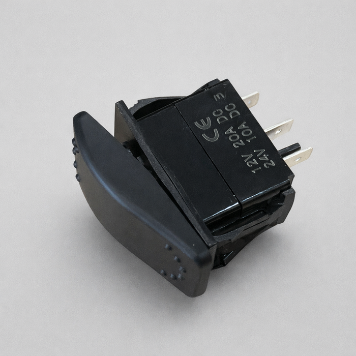 Starlink DC 3-Pole Rocker Switch – Blue LED with Mounting Plate