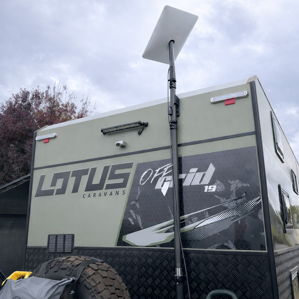 Telescopic Pole Mount Kit for Starlink - RVs, Caravans & Recreational Vehicles Telescopic Pole Mount Kit for Starlink - RVs, Caravans & Recreational Vehicles