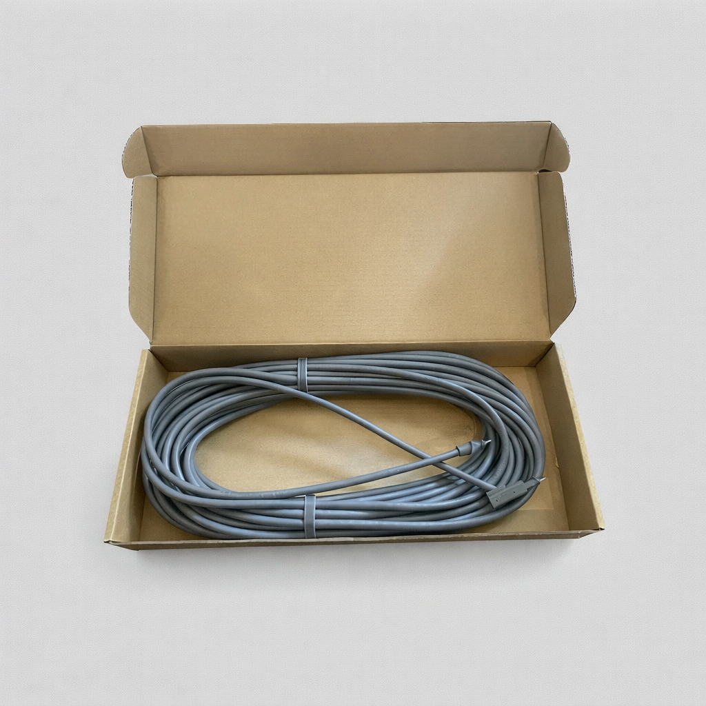 Full view of Starlink Gen 2 high performance cable inside cardboard packaging box