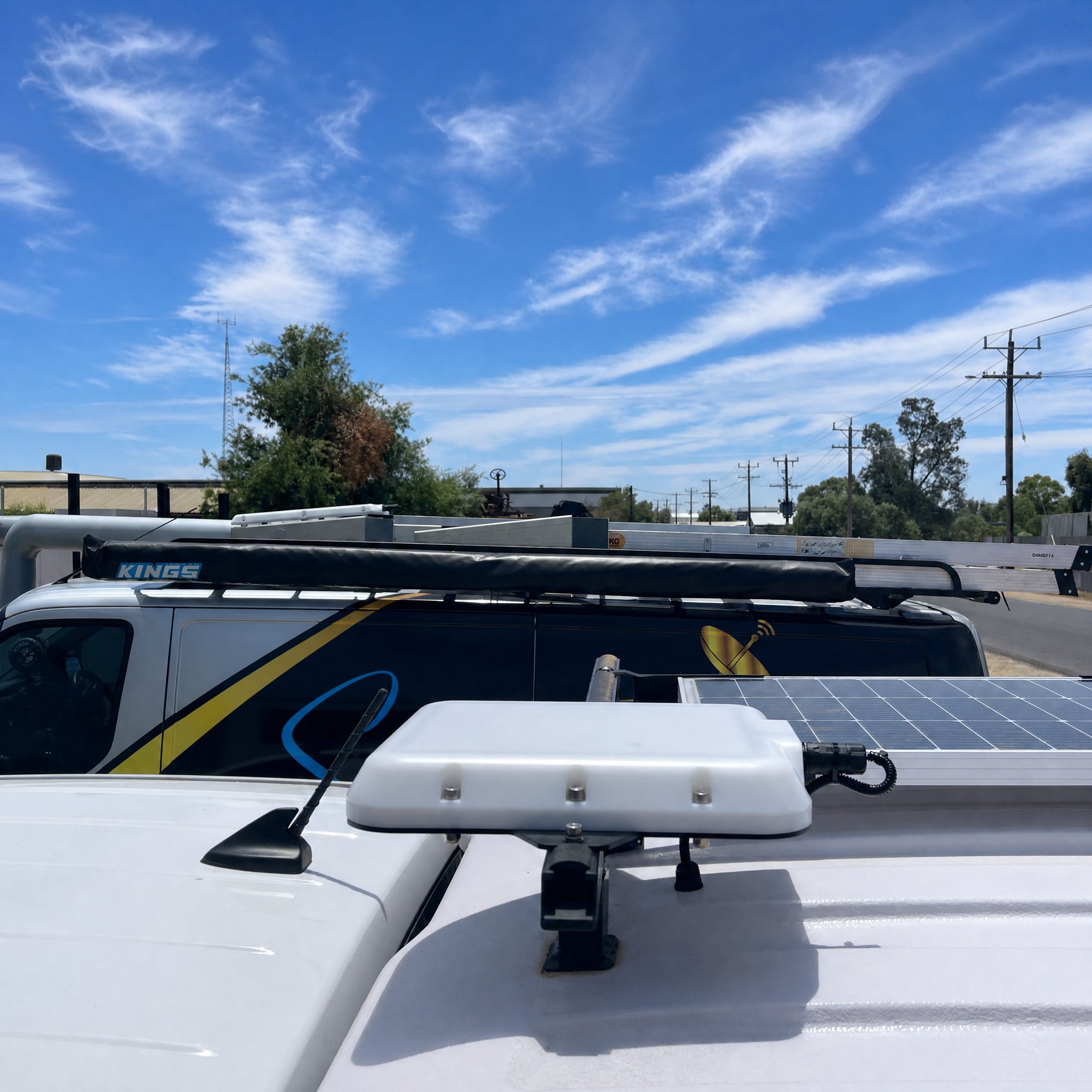 Starlink Mini V-Cell Single Roof Rack Wing Supports SpaceTek - Starlink Mounts & Accessories