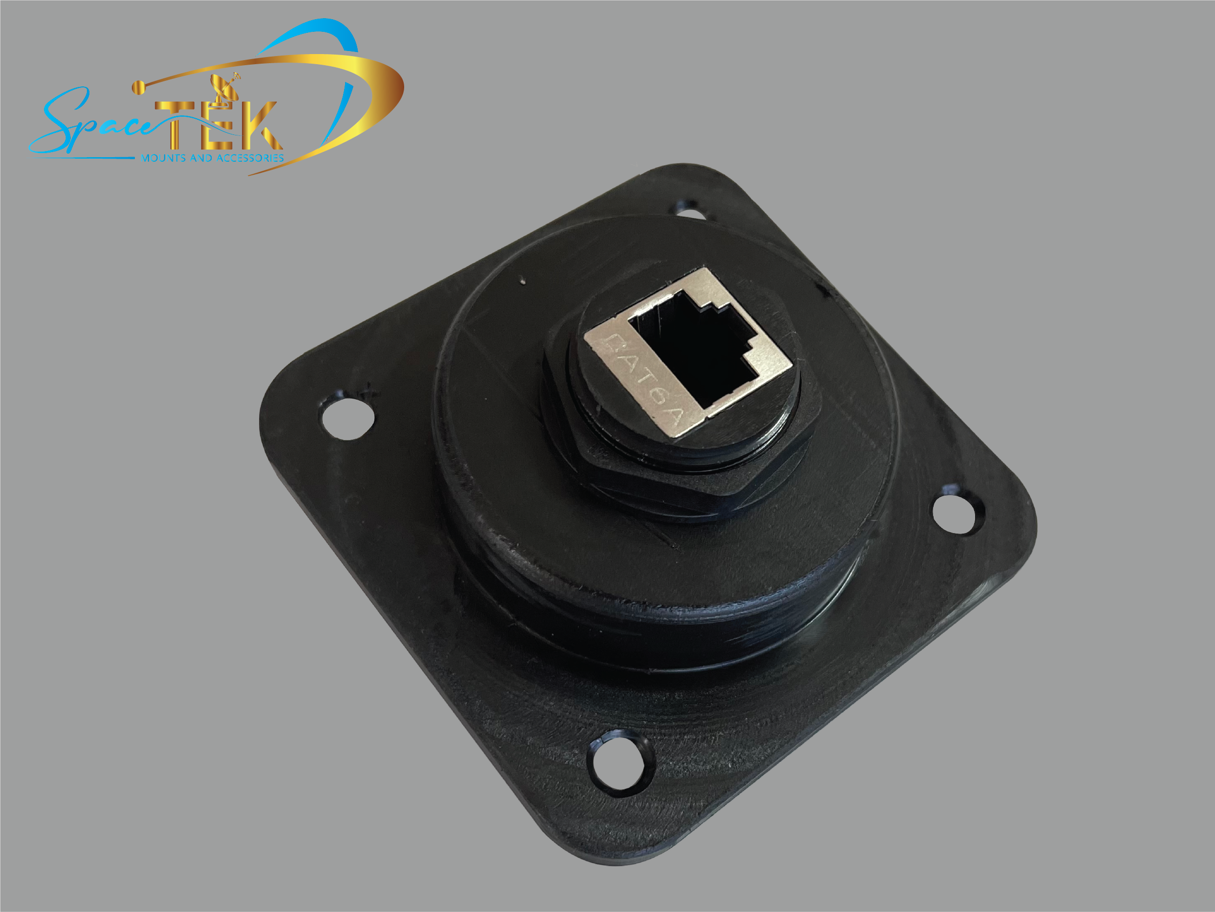 Caravan RV - RJ45 Recessed Data Socket for Starlink With Backing Plate