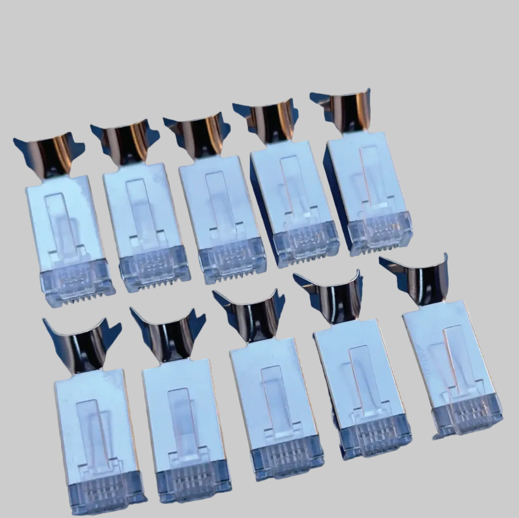 10 X CAT6A Shielded RJ45 Plugs - SpacTek Starlink Accessories Shop