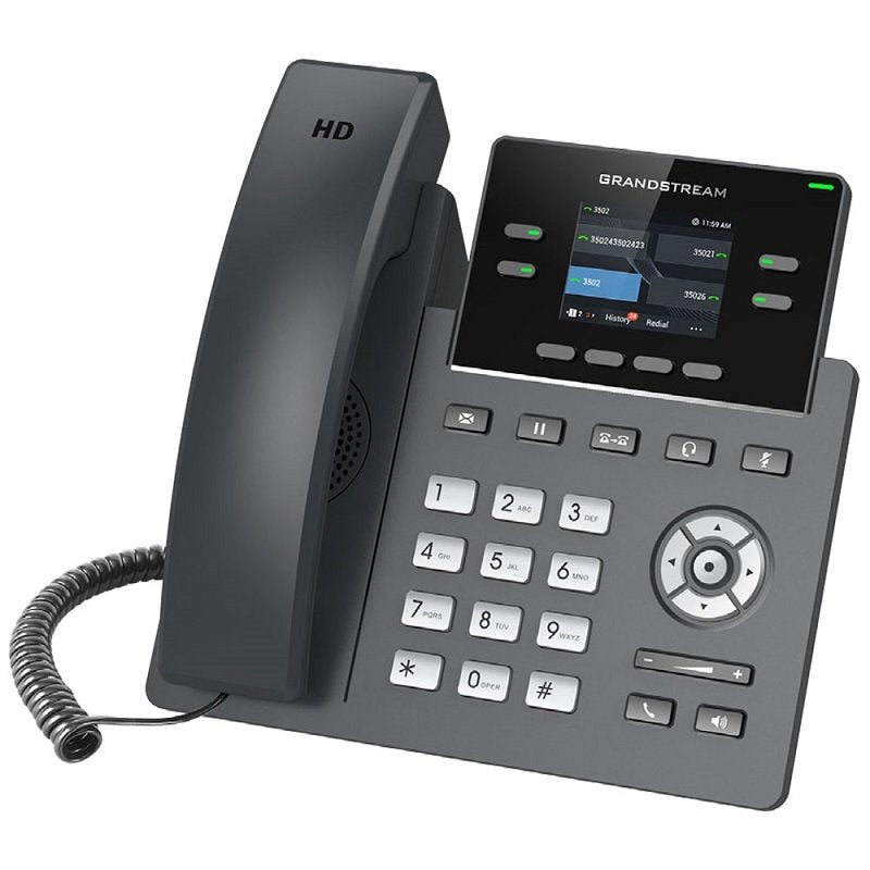 GRP2612W - 4 LINES 2 SIP ACCOUNTS 2.4 IN SCVRN COLOUR WIFI - Starlink Compatible VoIP Phone